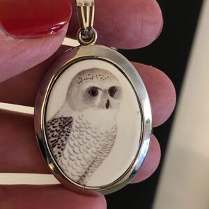 Snowy Owl Pendant by Lovell Designs
